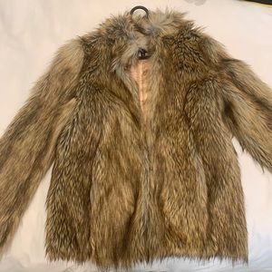 Top shop Faux fur coat